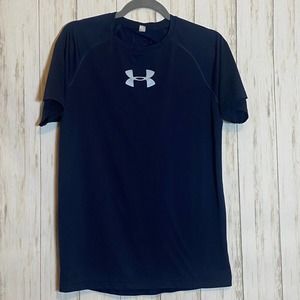 Under Armour Dry Fit Tee Navy Blue Mens Small
